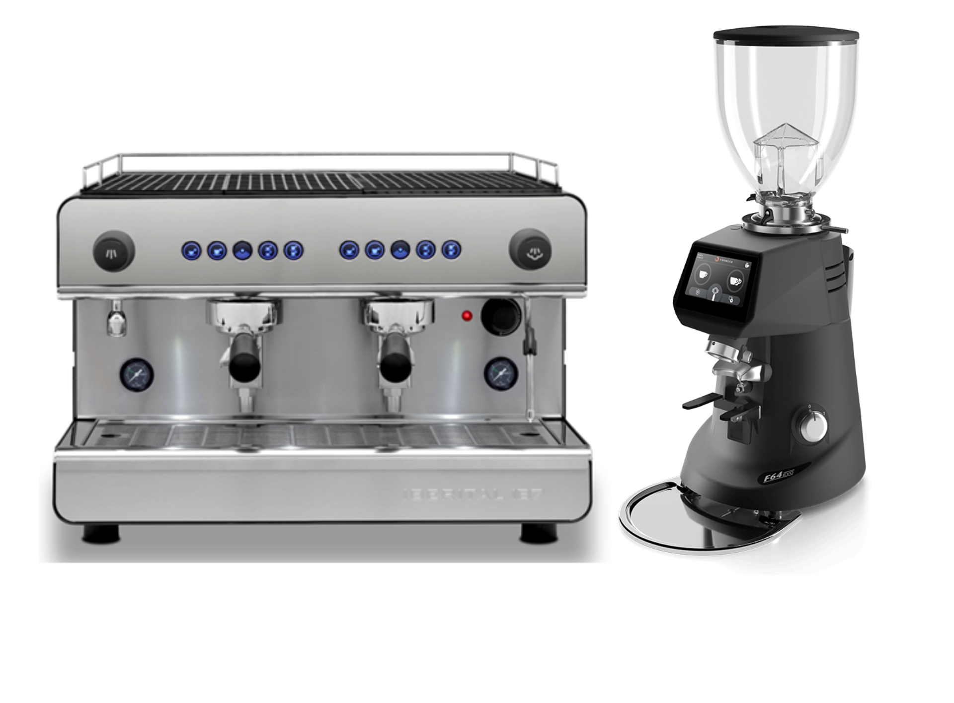 Iberital espresso coffee machine & grinder