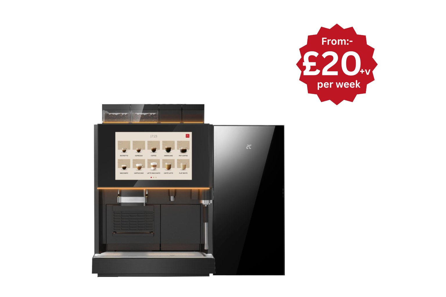 Emperor Premium Pro bean to cup fresh milk coffee machine