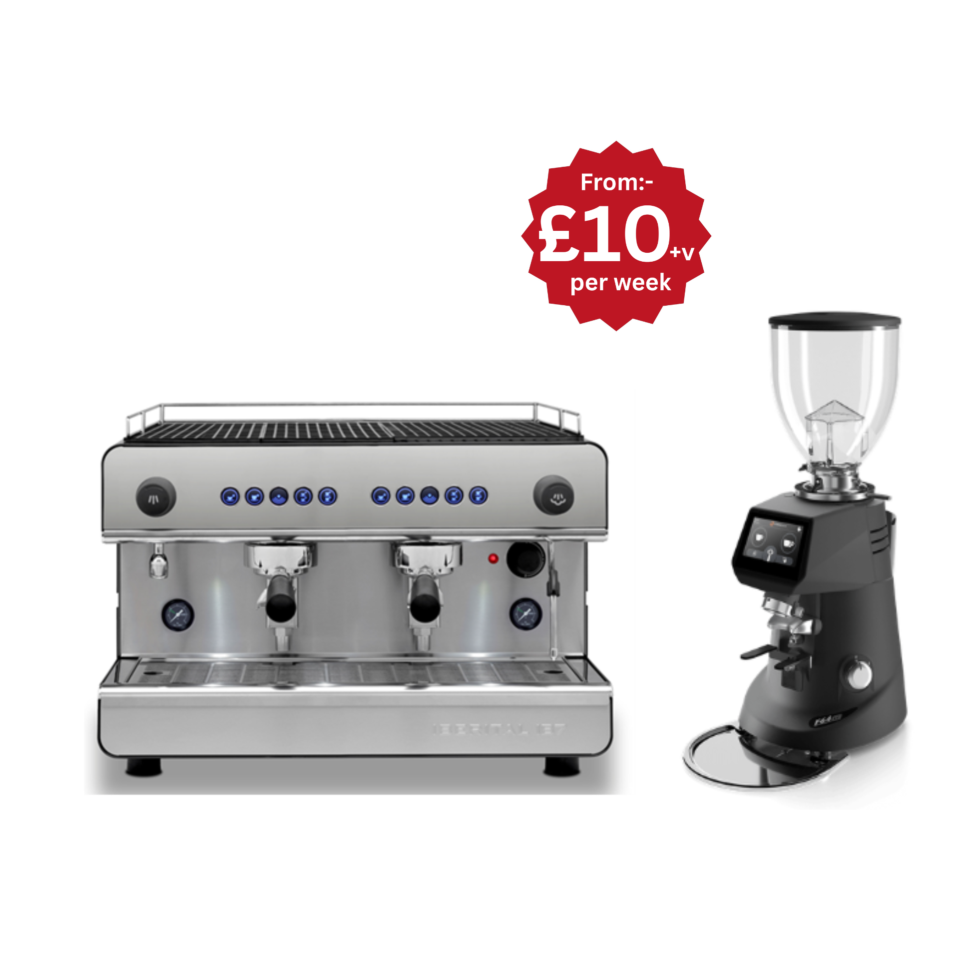 Iberital espresso coffee machine & grinder